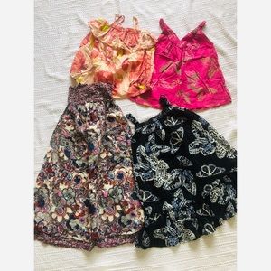 Lot of 5 kids items . 2 dresses 2 shirts